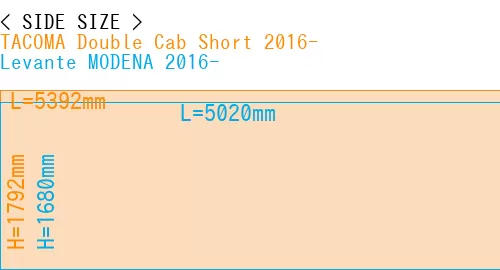 #TACOMA Double Cab Short 2016- + Levante MODENA 2016-